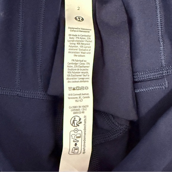 Lululemon Wunder Under Leggings Bundle | Teal & Navy High Rise Luxtreme — Size 2 - Picture 4 of 11